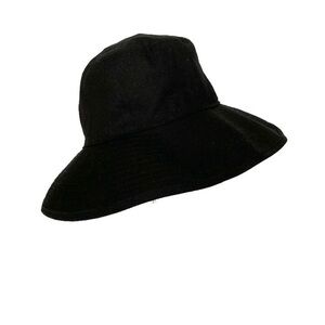 WILFRED Aritzia Black Cotton Sun Hat / Size M/L